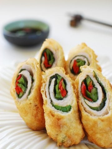 deep fried pork rolls 360x480 - Deep-Fried Pork Rolls (Dwaegi Gogi Mari Twiguim)