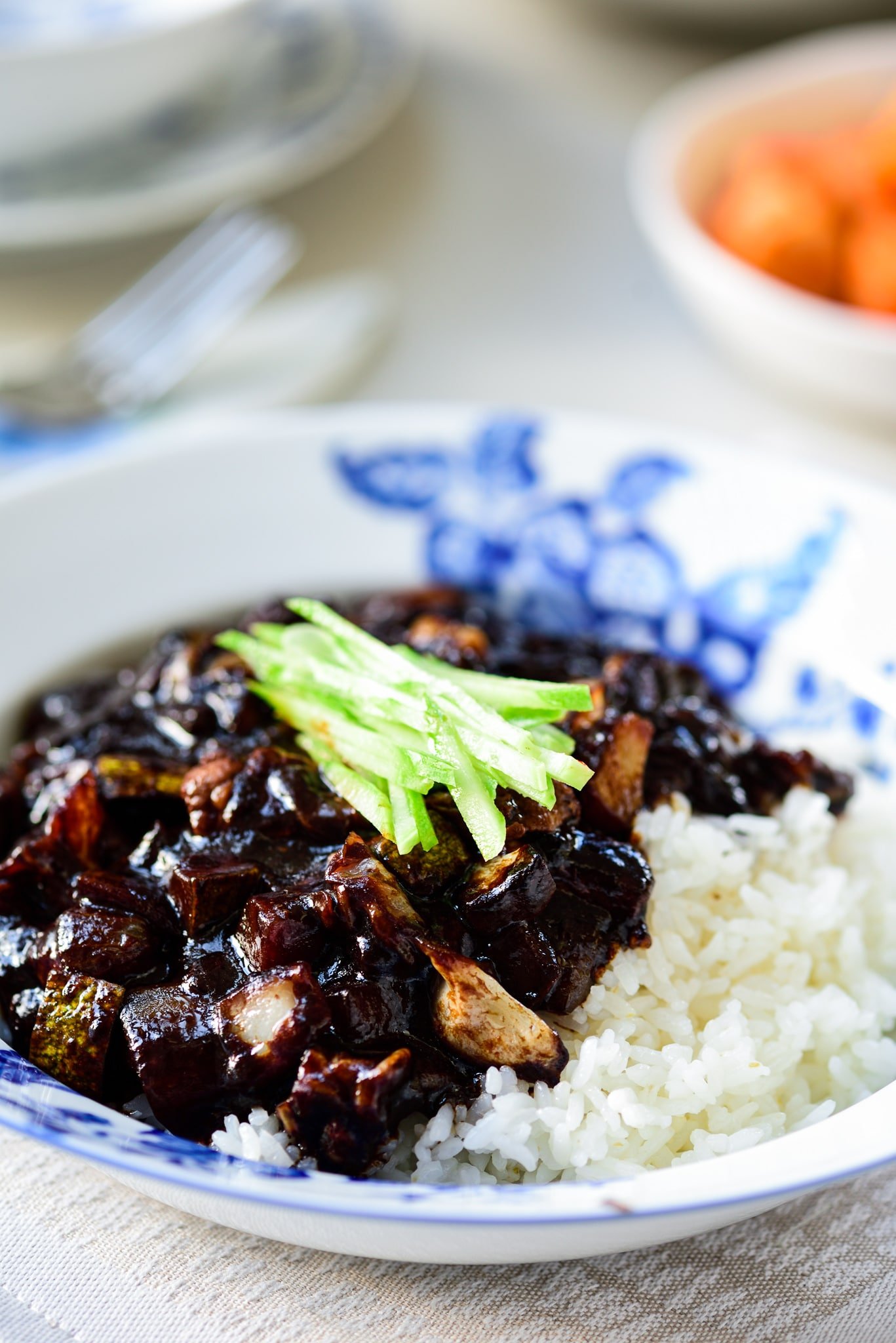 DSC1632 2 - Jajangmyeon (Noodles in Black Bean Sauce)