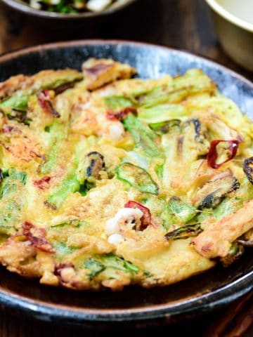 Korean seafood pancake