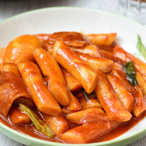 DSC4637 4 500x500 - Tteokbokki (Spicy Stir-fried Rice Cakes)