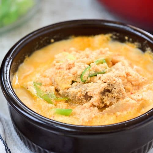 DSC8917 500x500 - Kongbiji Jjigae (Ground Soybean Stew)