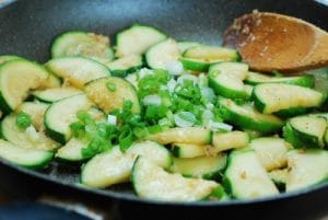 stir-fried zucchini