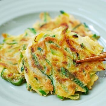 DSC 0295 350x350 - Hobak Buchim (Zucchini Pancakes)