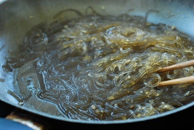 DSC 0412 e1476669260664 - Kongnamul Japchae (Soybean Sprout Japchae)