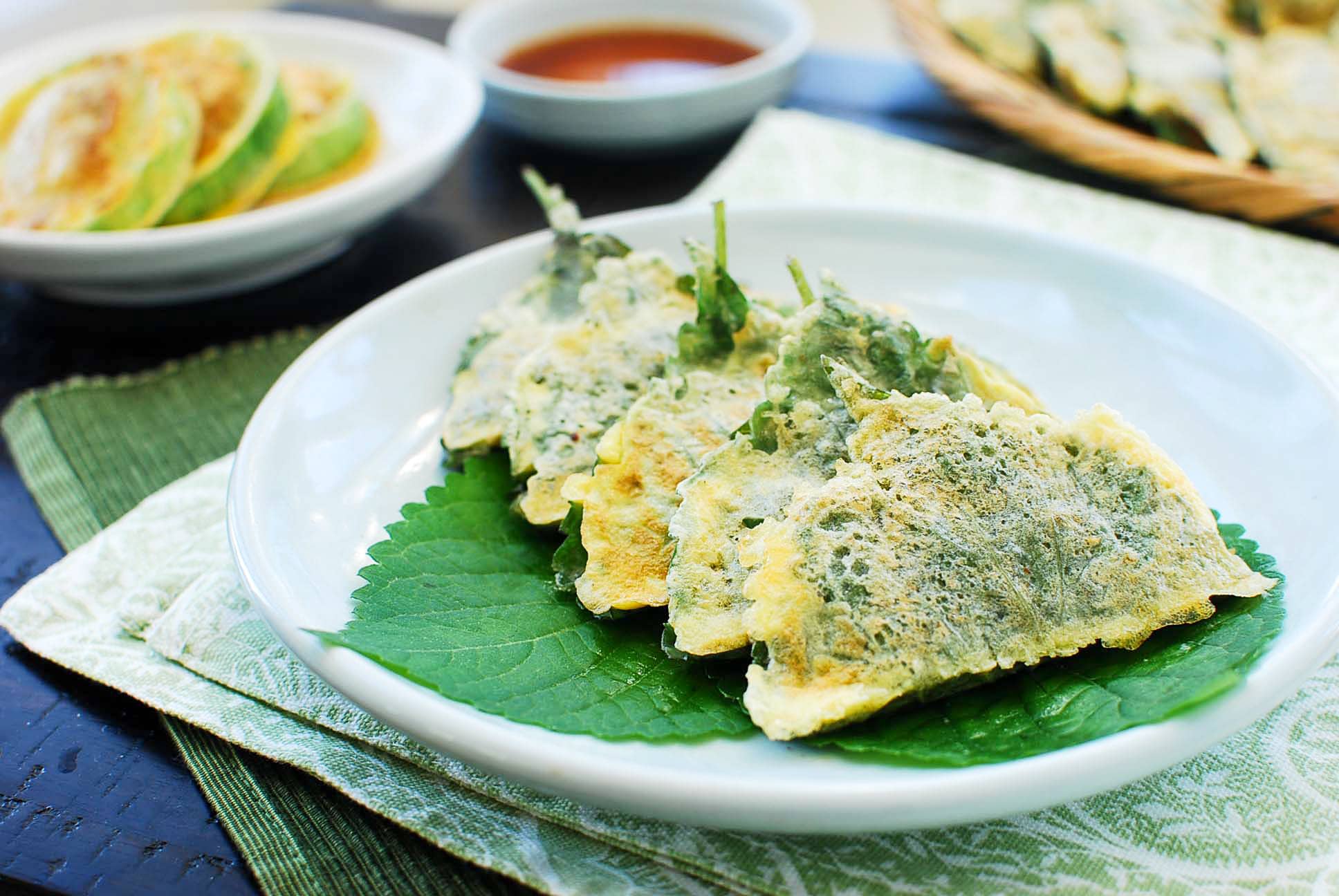 DSC 0822 - Kkaennip Jeon (Pan-fried Stuffed Perilla Leaves)