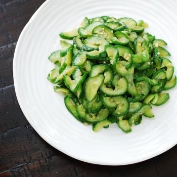 DSC 0916 350x350 - Stir-fried Cucumbers (Oi Bokkeum)