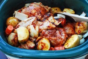 Korean braised chicken in the slow cooker