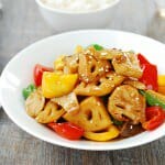 DSC 1816 150x150 1 - Stir-fried Lotus Root with Peppers and Mushrooms